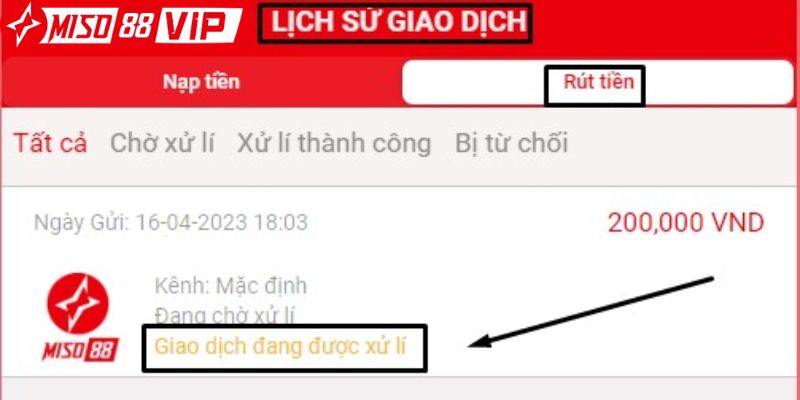 Các bước rút tiền Miso88 đơn giản và nhanh chóng